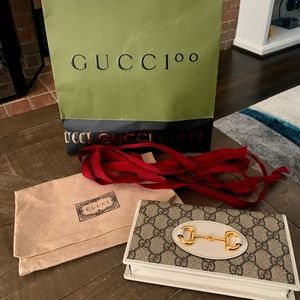 Gucci Horsebit 1955 wallet with chain